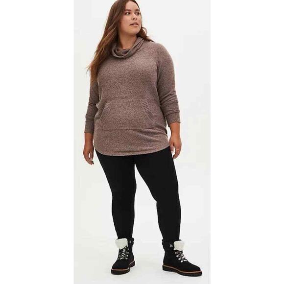 NEW TORRID Sweater Tunic Super Soft Plus Size 1X 14-16 Kangaroo Pocket Cowl‎ - Picture 5 of 9